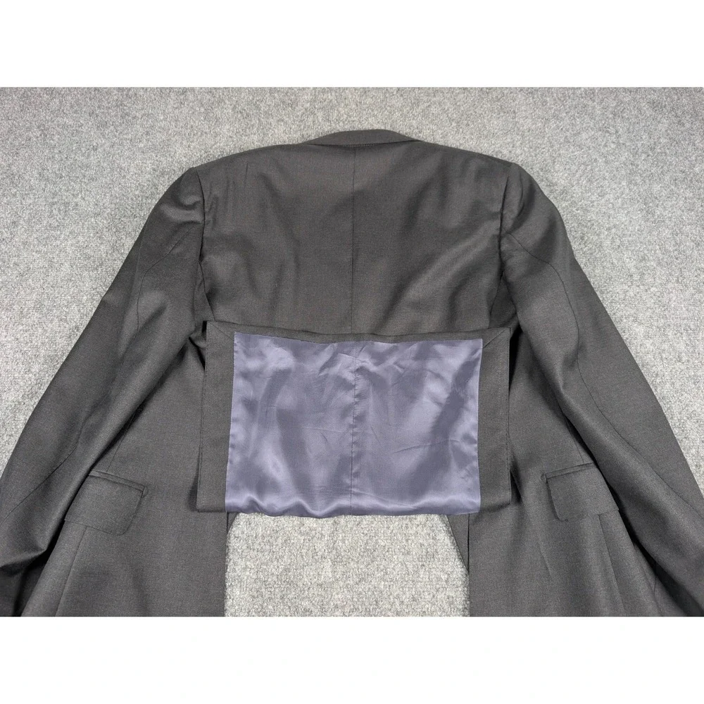 Suitsupply Napoli Suit Mens 40L EU 98 Dark Gray Wool Brescia Pants 2 Piece